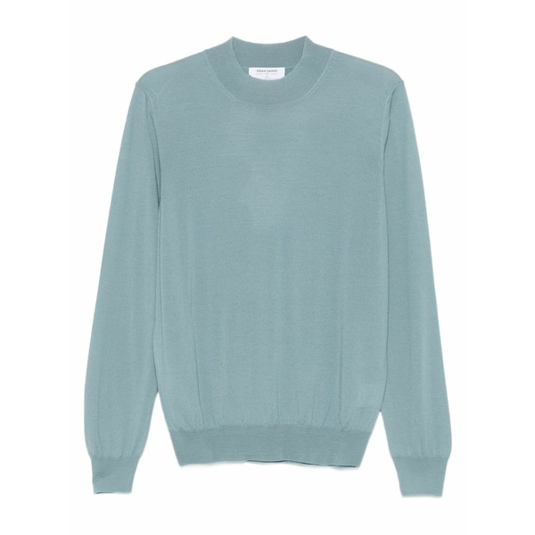 グランサッソ メンズ 編み物\u0026プルオーバー アウター Crew-neck sweater Blue