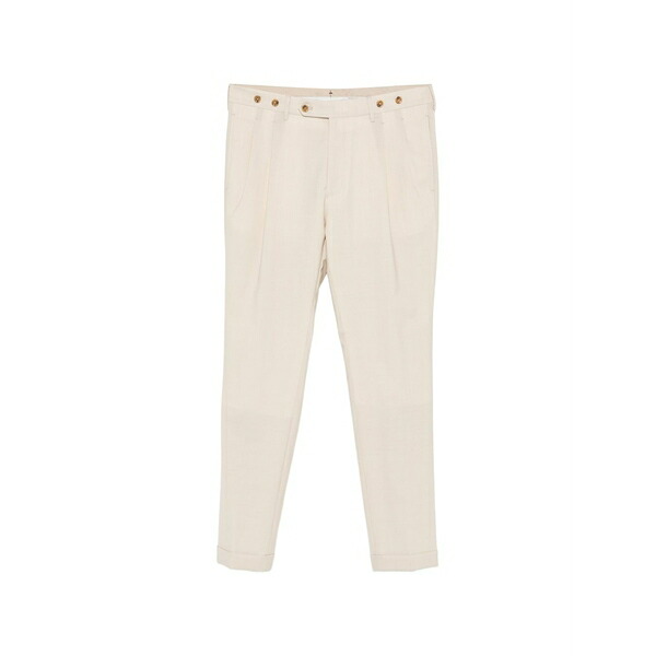 ベルウィッチ メンズ 心地好いズボン下 ボトムス Cuffed tailored trousers Neutrals