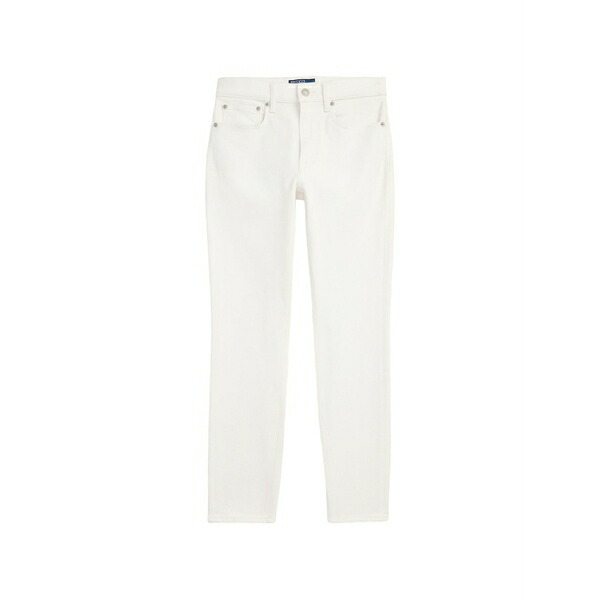 ラルフローレン レディース ジーンズズボン下 ボトムス Logo-patch jeans White