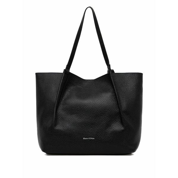 マルコポーロ レディース トートバッグ 御徒面子 Medium pebbled tote bag Black