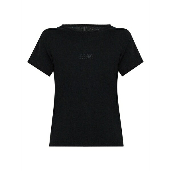 マルタンマルジェラ レディース Tシャツ トップス Short-sleeve t-shirt Black|asty