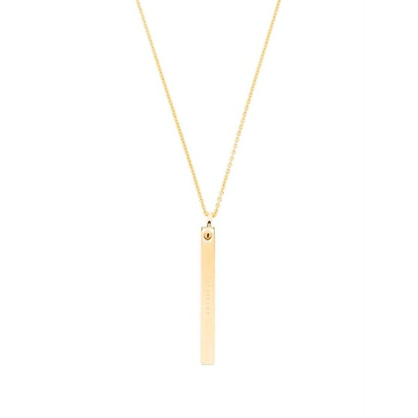 トムウッド メンズ ネックレス・チョーカー アクセサリー Cube-chain 9kt gold-plated sterling-silver necklace Gold｜asty