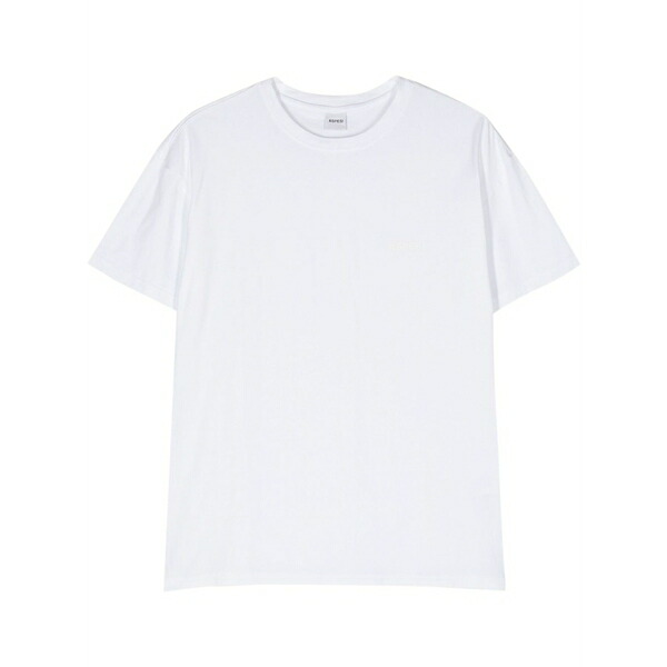 アスペジ メンズ ティーシャツ トップス Rubberised-logo cotton t-shirt White