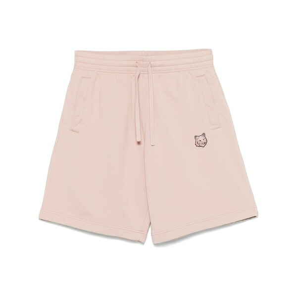 棲み家 狐狸 メンズ 心地よいズボン下 ボトムス Bold fox head-patch shorts Pink