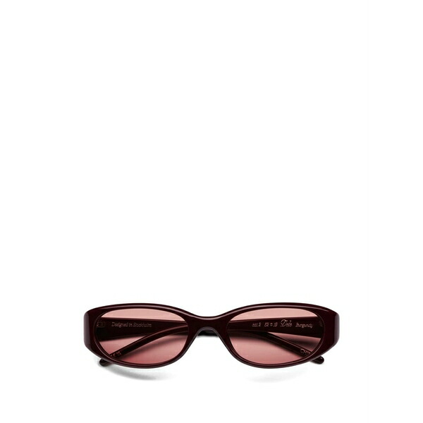 チミ メンズ サングラス・アイウェア 付属物 Dele oval-frame sunglasses Brown