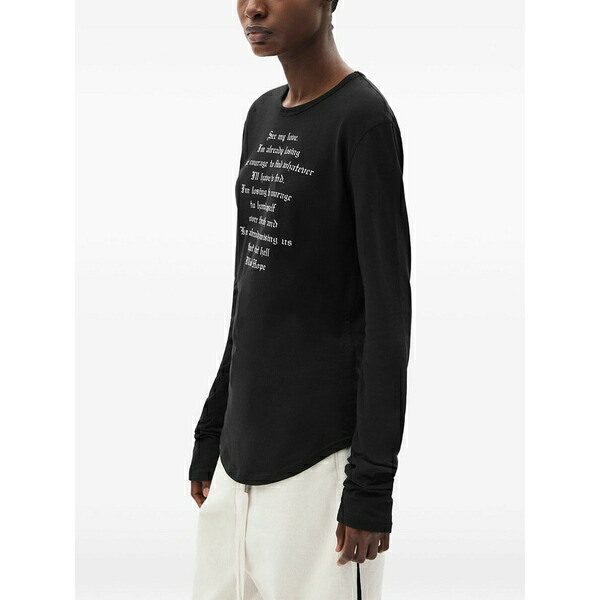 アン ドゥムルメステール レディース ティーシャツ トップス Brushed jersey top Black