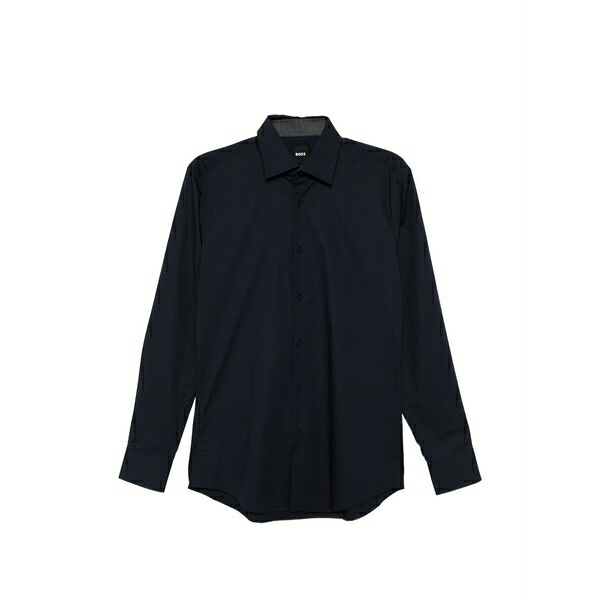 主任者 メンズ プルオーバー トップス Easy-iron poplin shirt Blue