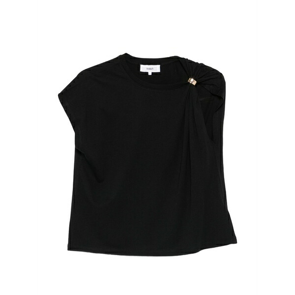 バッシュ レディース プルオーバー トップス Allia gathered-detail t-shirt Black