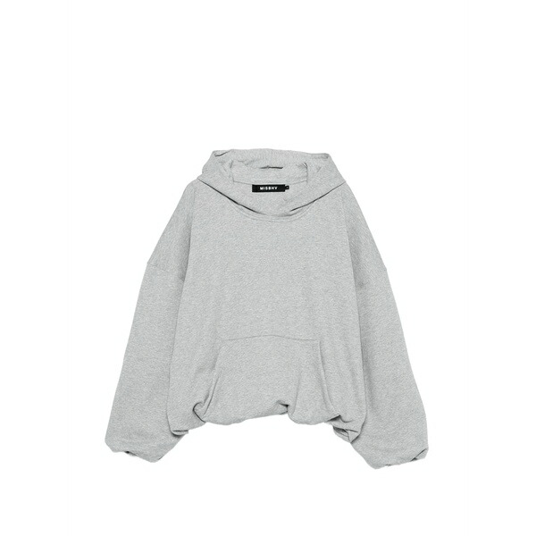ミスビヘイブ メンズ パーカー・スウェットシャツ アウター Inflated embroidered hoodie Grey