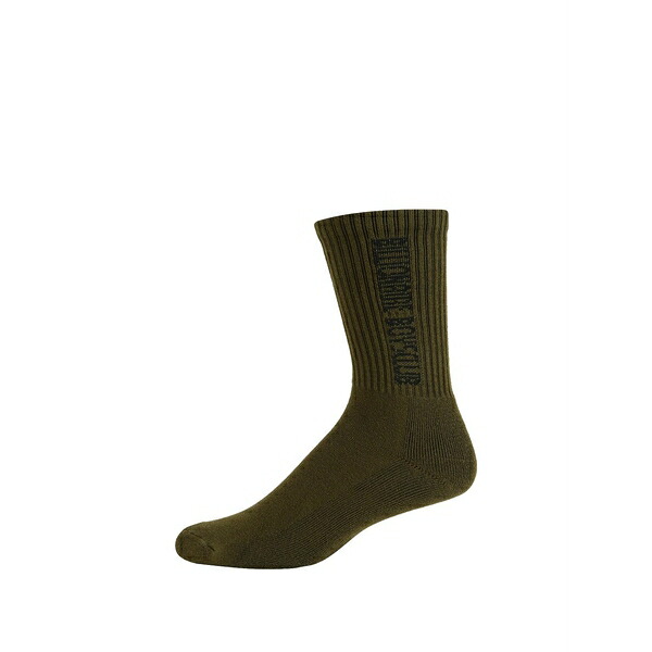 ビリオネアボーイズクラブ メンズ ソックス アンダー御召しもの Club logo-print socks Green