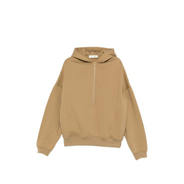 エフオージーエッセンシャルズ メンズ パーカー・スウェットシャツ アウター Half-zip hoodie Neutrals