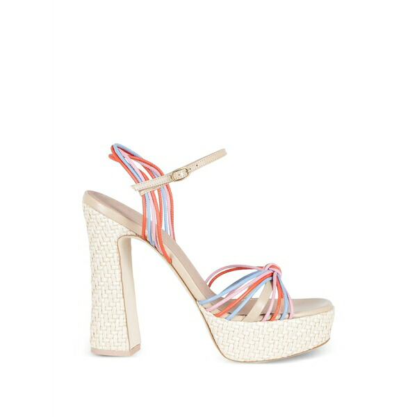 マローンスリアーズ レディース サンダル シューズ Lucille strappy leather platform sandals Neutrals