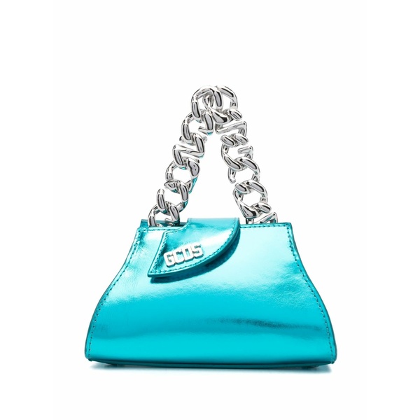 ジーシーディーエス レディース ハンドバック 御徒面子 Small comma transpallic tote bag Blue