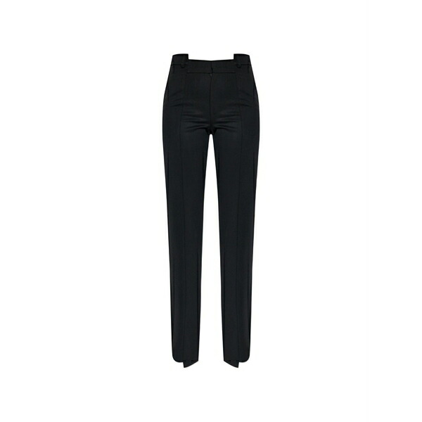 ヴェトモン レディース 心地好いズボン下 ボトムス Tailored wool trousers Black