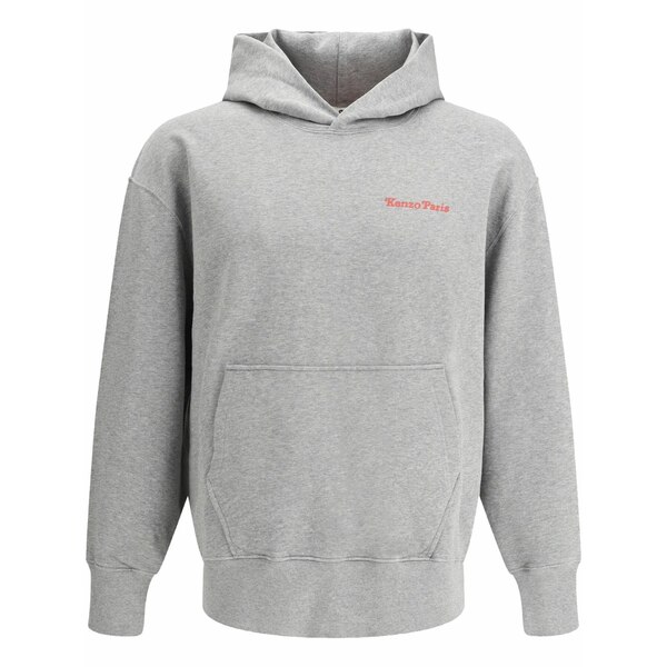 ケンゾー メンズ パーカー・スウェットシャツ アウター Logo-print hoodie Grey