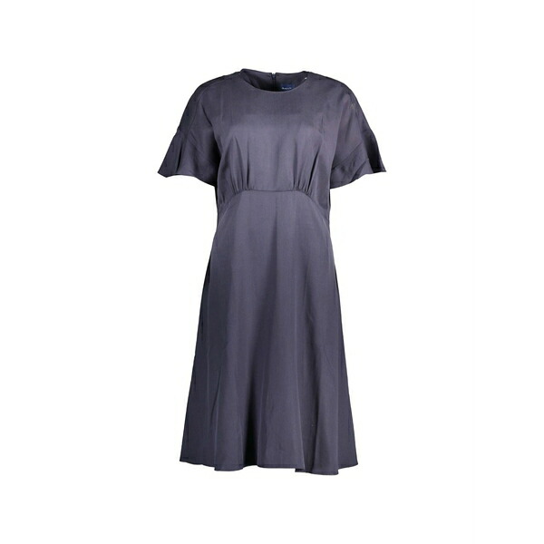ガント レディース 衣裳 トップス Flutter-sleeve a-line MIDI dress Blue