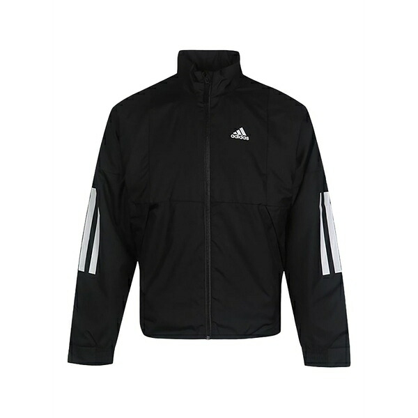 アディダス メンズ ジャケット＆ブルゾン アウター High-neck lightweight jacket Black｜asty