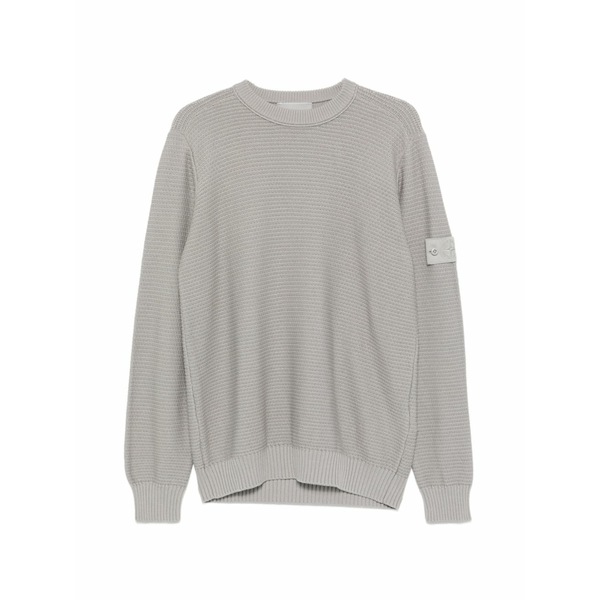 ストーンアイランド メンズ 編み物\u0026スウェーター アウター Ghost crew-neck sweater Grey