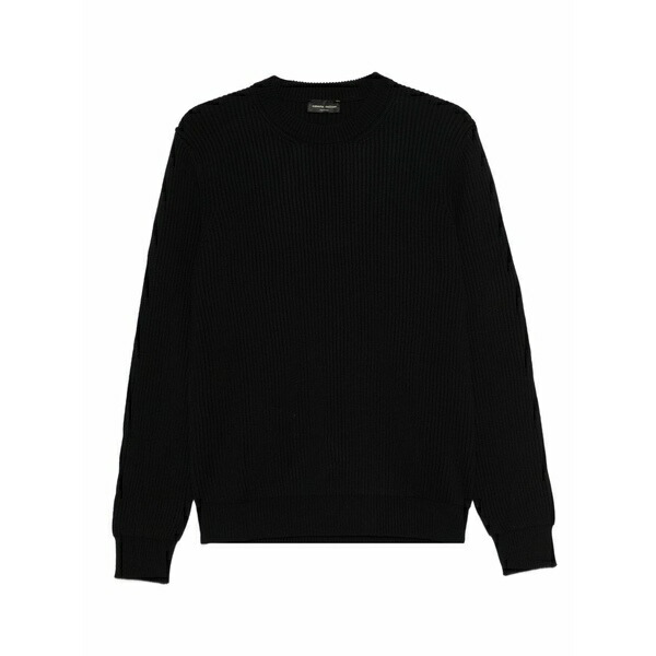 ロベルトコリーナ メンズ 編み物\u0026プルオーバー アウター Merino wool jumper Black