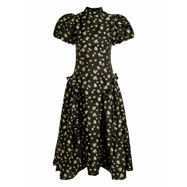 ベビージュン レディース 衣裳 トップス Floral-print mini dress Black
