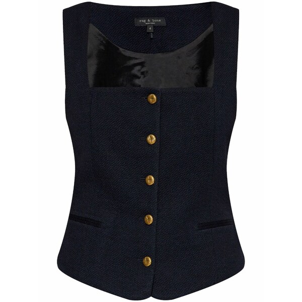 ラグアンドボーン レディース 上衣＆上衣 アウター Mariana waistcoat Blue