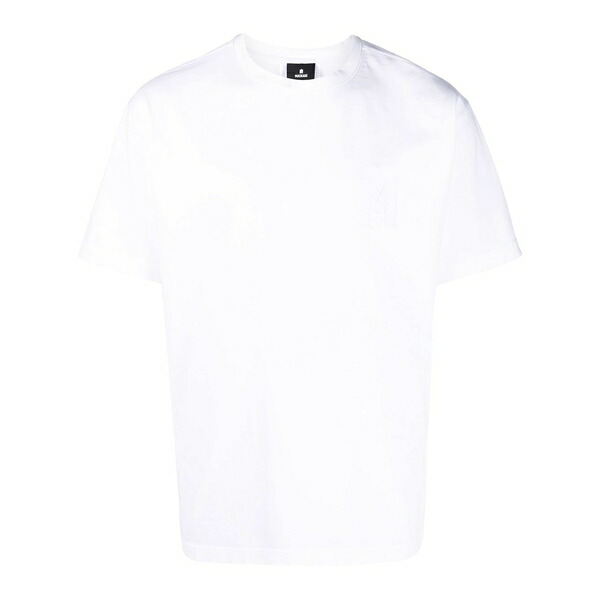 マッカージュ メンズ ティーシャツ トップス Velvet logo organic cotton t-shirt White