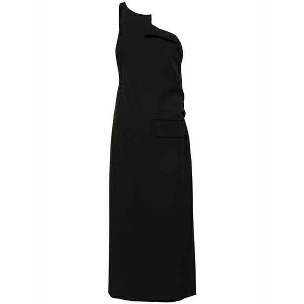 マルタンマルジェラ レディース カットソー トップス Asymmetric-neck twill top Black
