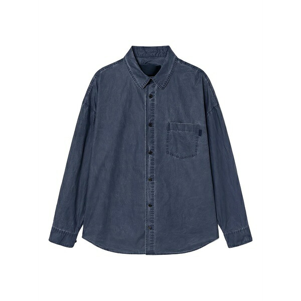 ジュン・ジー メンズ シャツ トップス Long-sleeved shirt Blue|asty