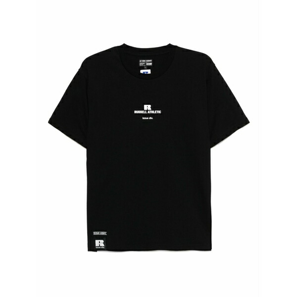 イズエ メンズ プルオーバー トップス X russell athletic logo-print t-shirt Black