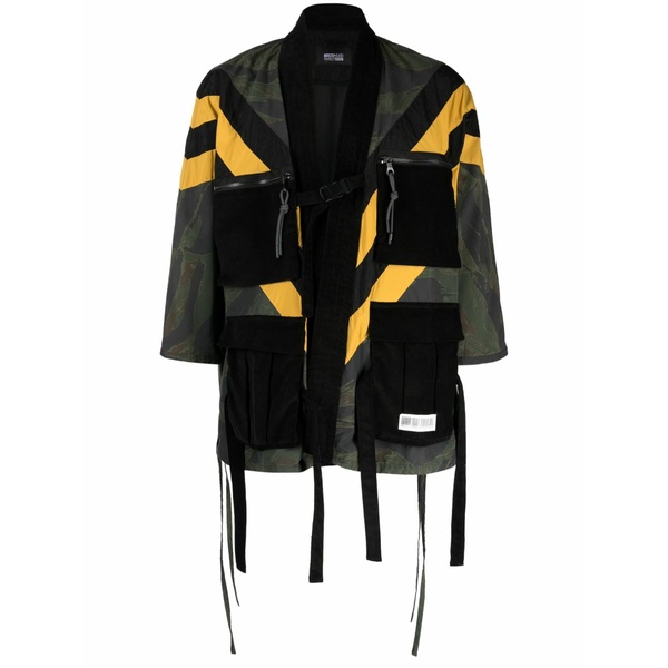 ミストリーハードレアリシーン メンズ 上衣＆上衣 アウター Graphic-print panelled jacket Multicolour