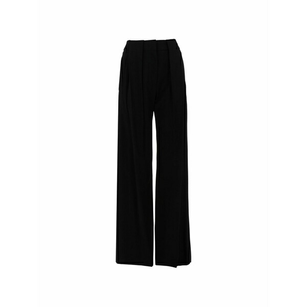 PTトリノ レディース 心地よいズボン下 ボトムス Pleated wide-leg tailored trousers Black
