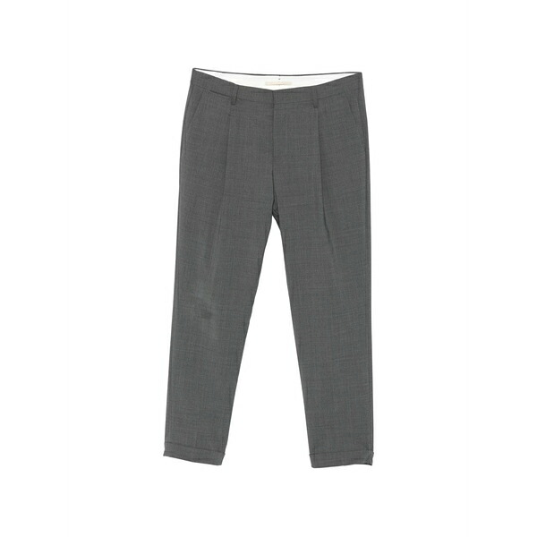 ブリ後ろ側 1949 メンズ 心地よいズボン下 ボトムス Pleated trousers Grey