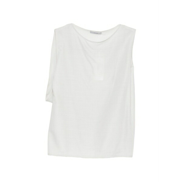 ドゥサン レディース ティーシャツ トップス Draped-detail blouse White