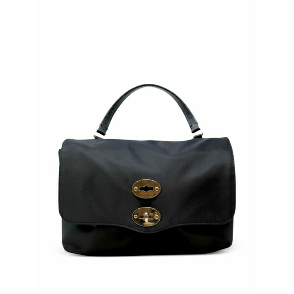 ザネラート レディース トートバッグ 御徒面子 Postina top-handle satchel bag  Black