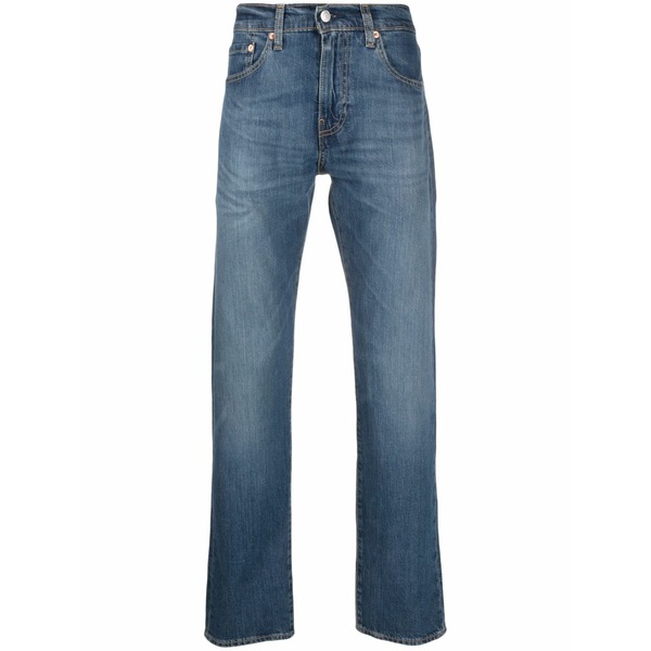 リーヴァイズジーンズ メンズ ジーンズズボン下 ボトムス Logo-patch straight-leg jeans Blue