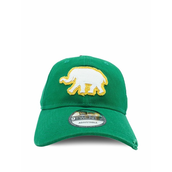 ニュー内鰓 メンズ かぶり笠 添え物 9twenty oakland athletics baseball cap Green