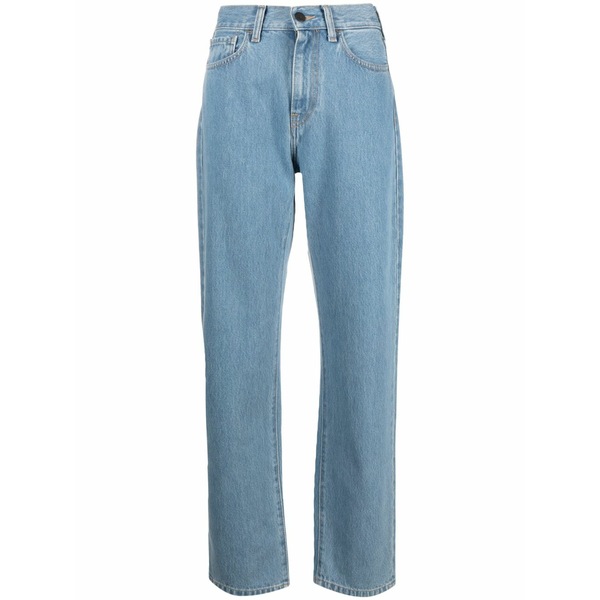 鉄道車両ハート型 レディース ジーンズズボン下 ボトムス W\u0027 noxon high-rise straight-leg jeans Blue