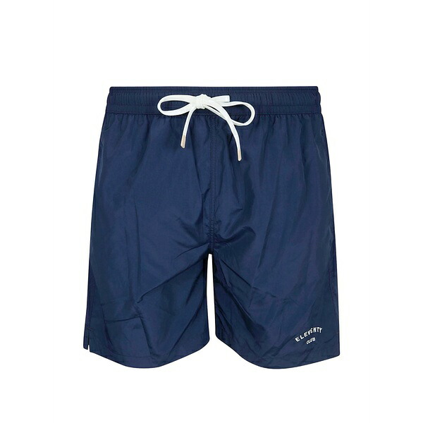 イレブンティ メンズ 心地よいズボン下 ボトムス Drawstring-fastening swim shorts Blue