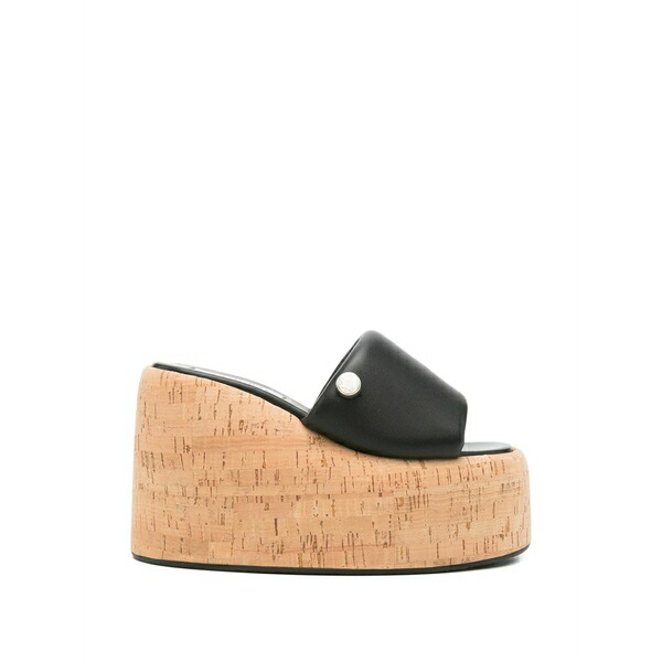 ジ アティコ レディース サンダル シューズ Open-toe padded sandals Black
