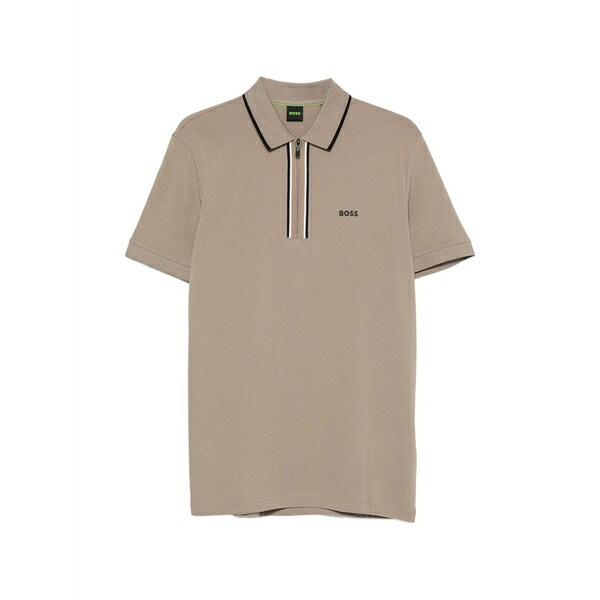 主任者 メンズ スポーツシャツ トップス Philix zip-fastening polo shirt Neutrals