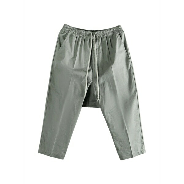 リックオウエンス メンズ 心地よいズボン下 ボトムス Drawstring-waist trousers Green