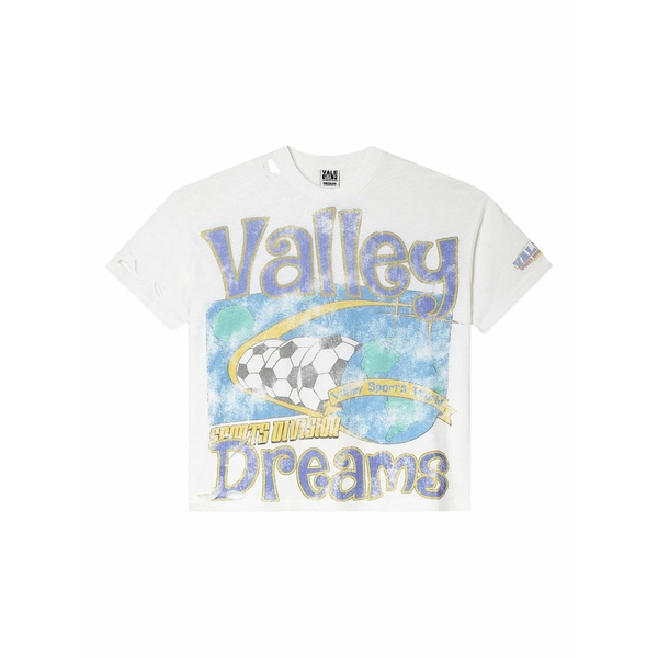 頭を覆う物 メンズ ティーシャツ トップス Futball graphic-print t-shirt White