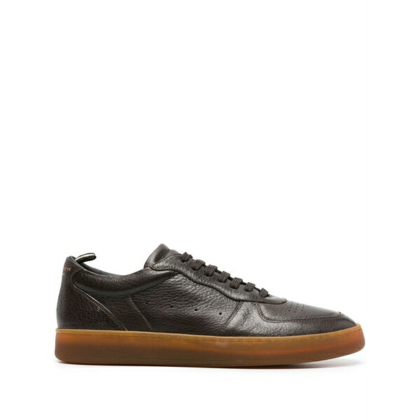 オフィチーネ 創造的 メンズ スニーカー シューズ Asset 001 leather sneakers  Brown