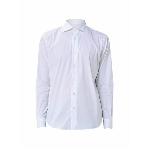 イレブンティ メンズ プルオーバー トップス Long-sleeve button-down shirt White