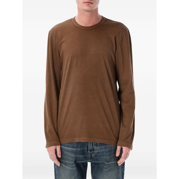 ジェームス パース メンズ Tシャツ トップス Long-sleeve crewneck t-shirt Brown｜asty 32,370円
