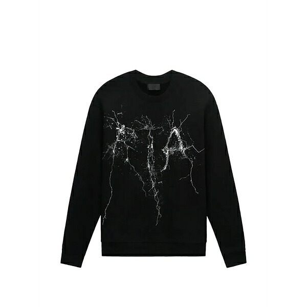 アールティーエー メンズ パーカー・スウェットシャツ アウター Charles logo-print sweatshirt  Black