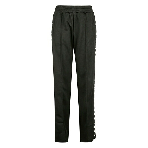 ゴールデングース レディース 心地よいズボン下 ボトムス Contrasting-stars track pants Black