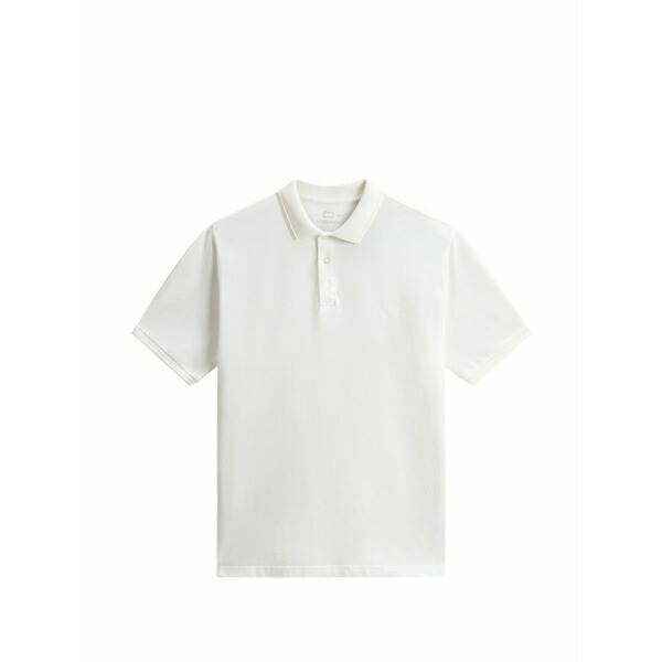 羊毛 金持ち メンズ スポーツシャツ トップス Mackinack short-sleeves polo shirt White
