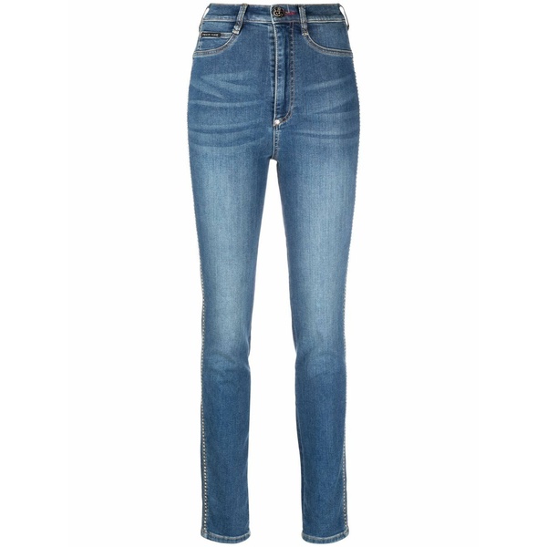 フィリップ飾り気の無い レディース ジーンズズボン下 ボトムス Super-high waisted skinny jeans Blue