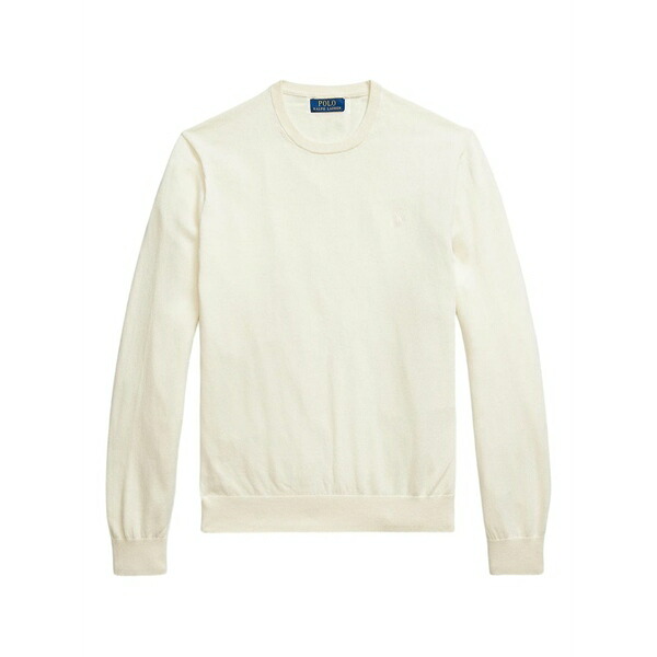 ラルフローレン メンズ 編み物\u0026プルオーバー アウター Embroidered crew-neck sweater White